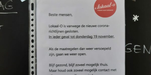 Opnieuw sluiting van Lokaal-O