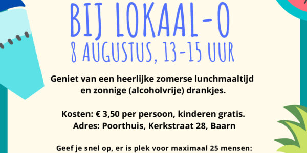 LOKAAL AAN TAFEL: zomerse lunch op 8 augustus