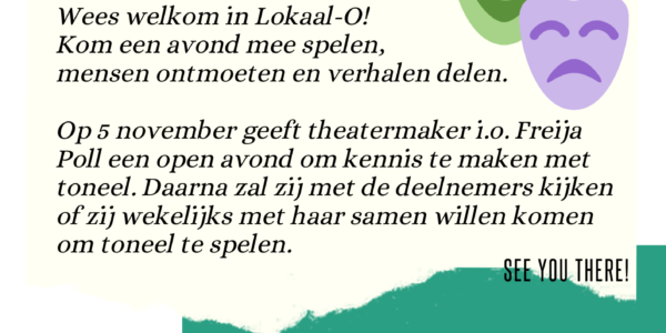 Open toneelavond op 5 november