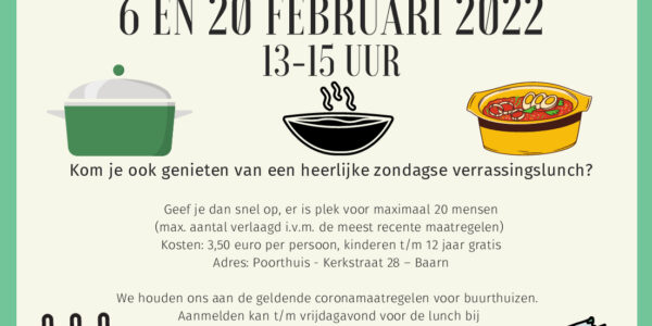 Zondagse lunches in februari