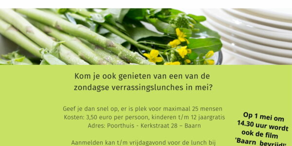 Lokaal aan Tafel: zondagse lunches in mei