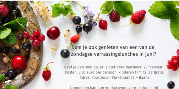 Zondagse lunches in juni