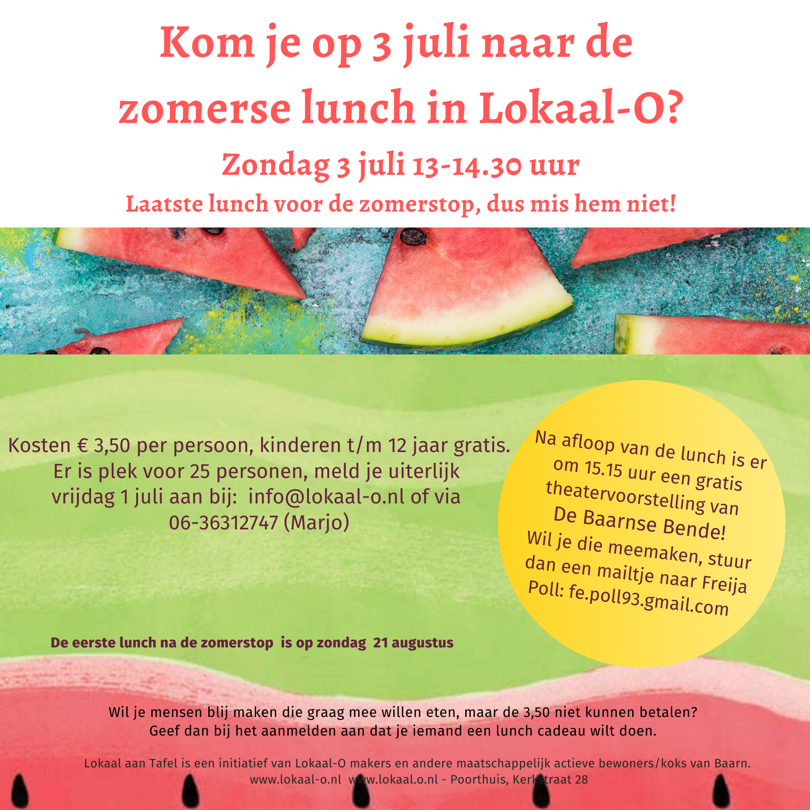 Je bekijkt nu Lokaal aan tafel: laatste zondagse lunch vóór de zomer