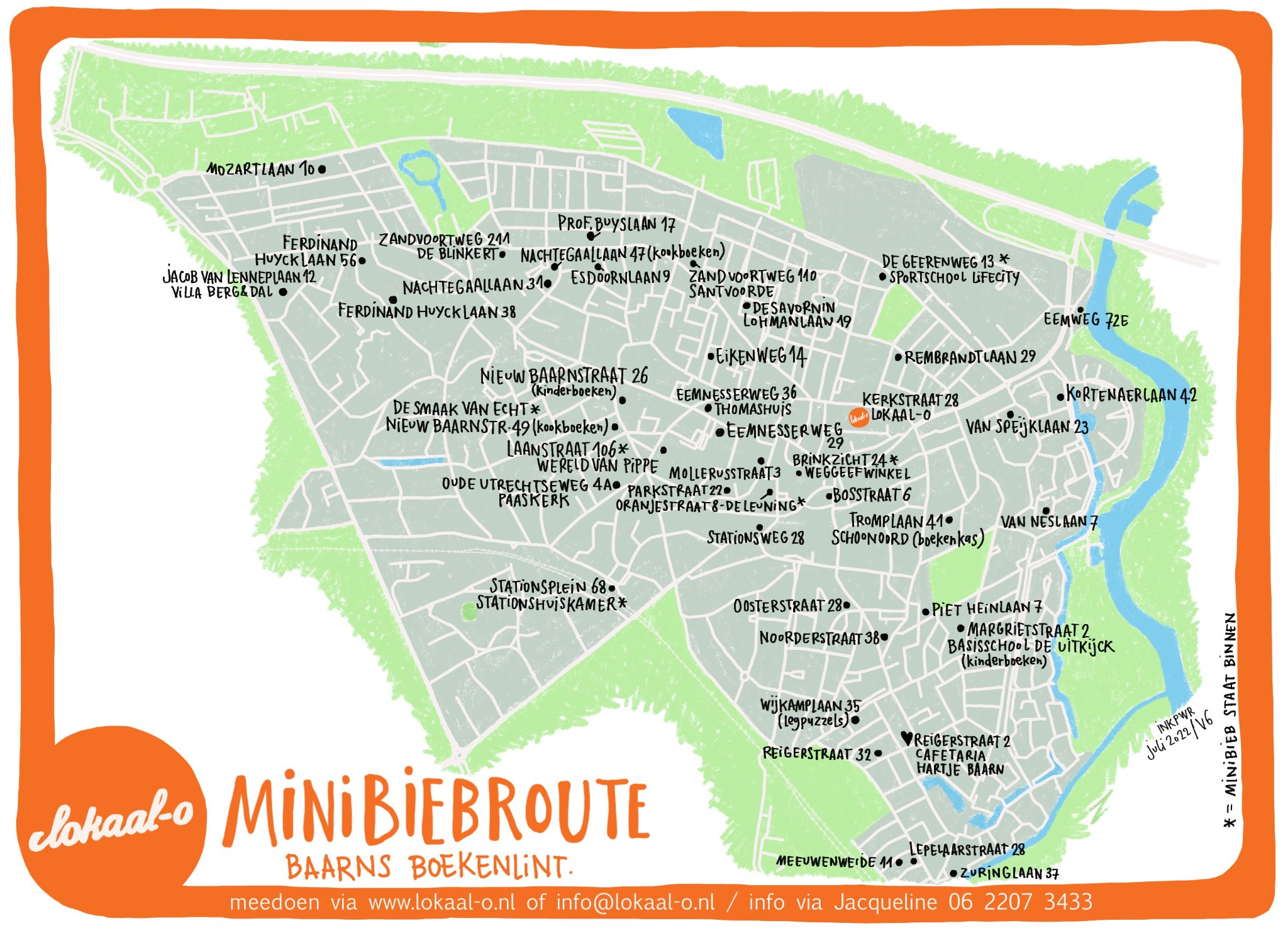 Je bekijkt nu Baarnse minibieb-route vernieuwd