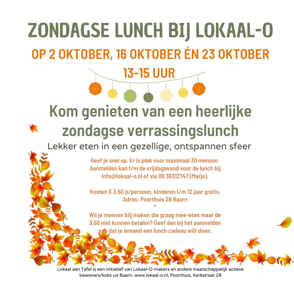 Je bekijkt nu Buurtlunches bij Lokaal-O in oktober