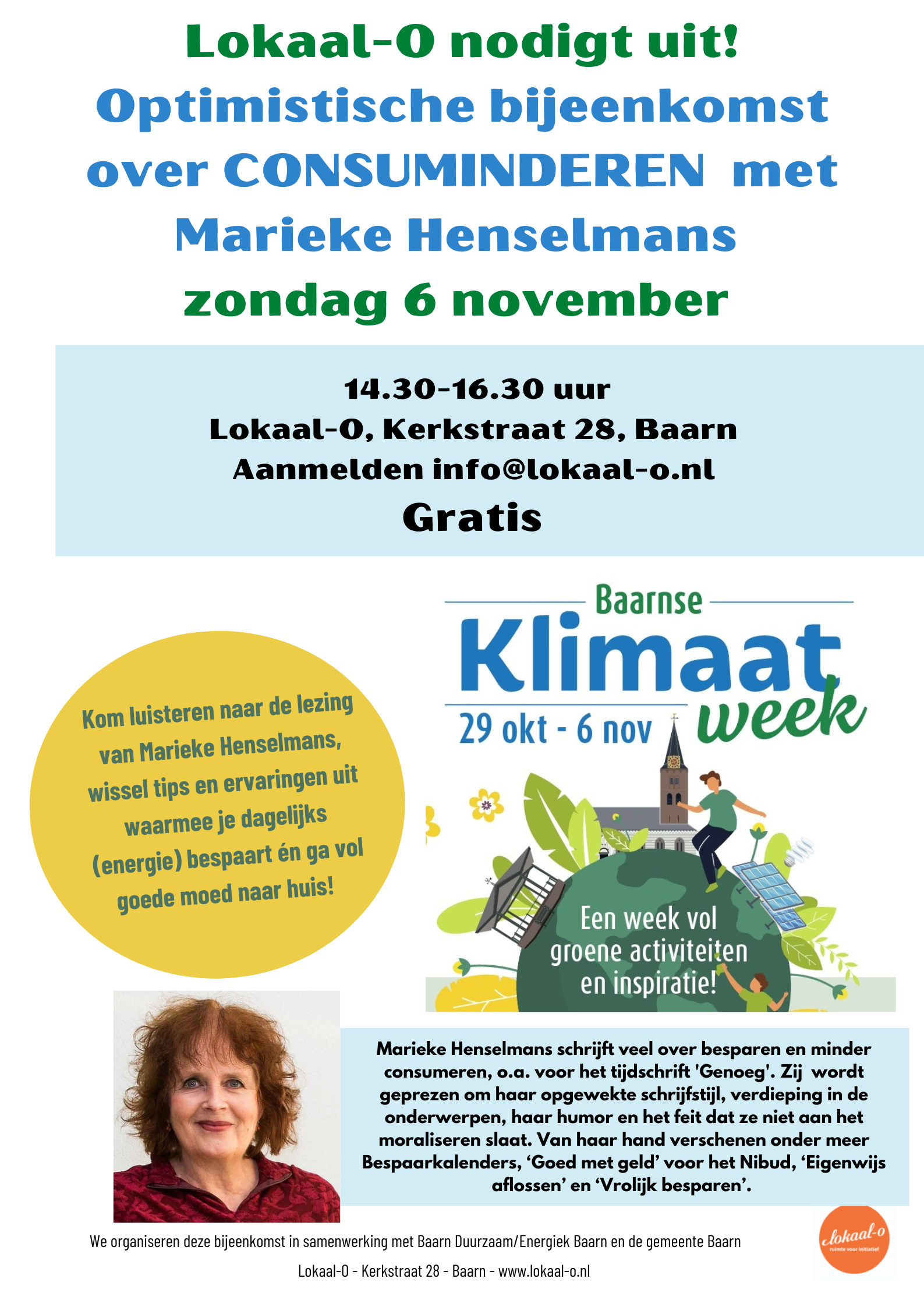Je bekijkt nu Gratis lezing en optimistisch gesprek over consuminderen