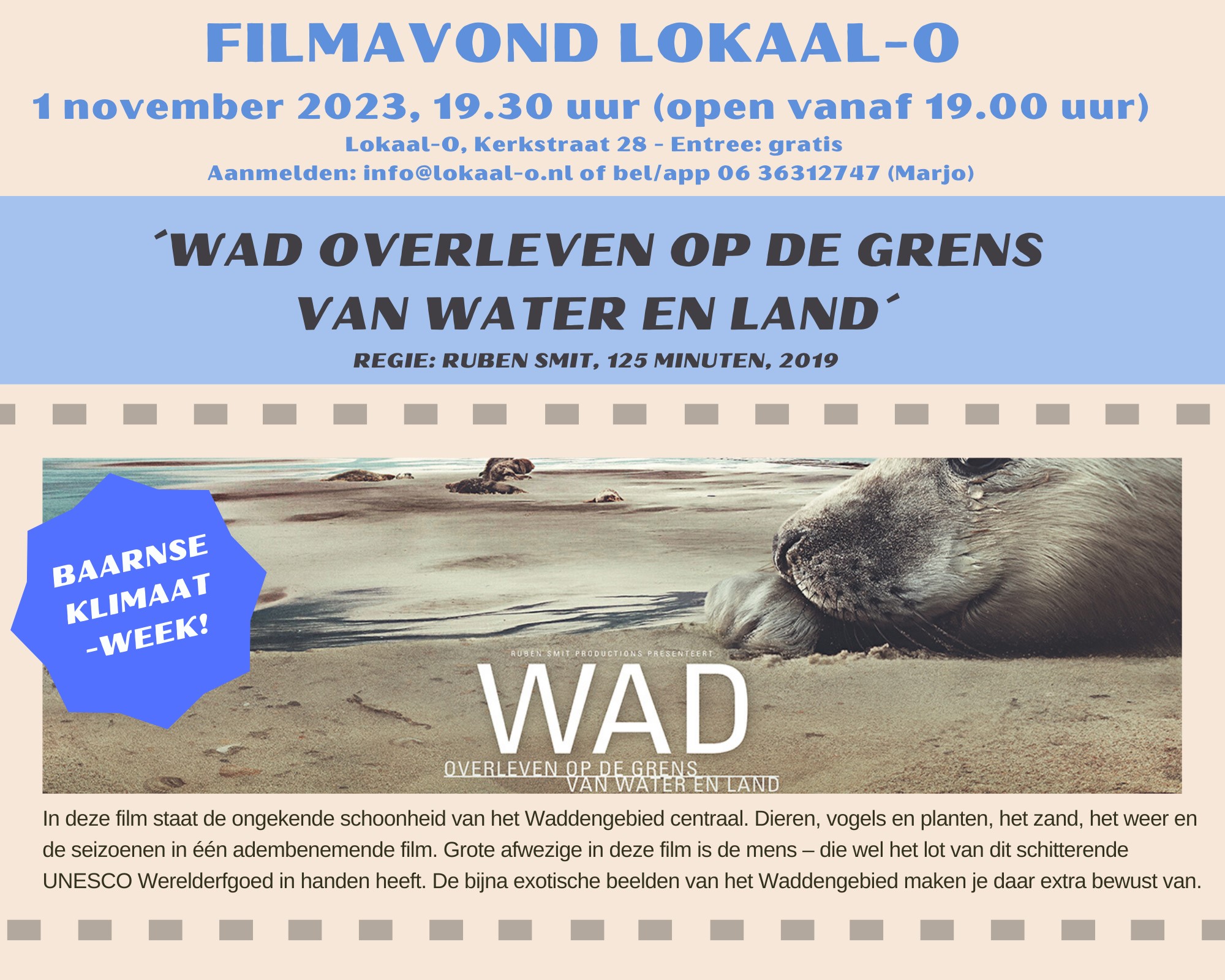 Je bekijkt nu Filmavond in kader van de Klimaatweek: “WAD”