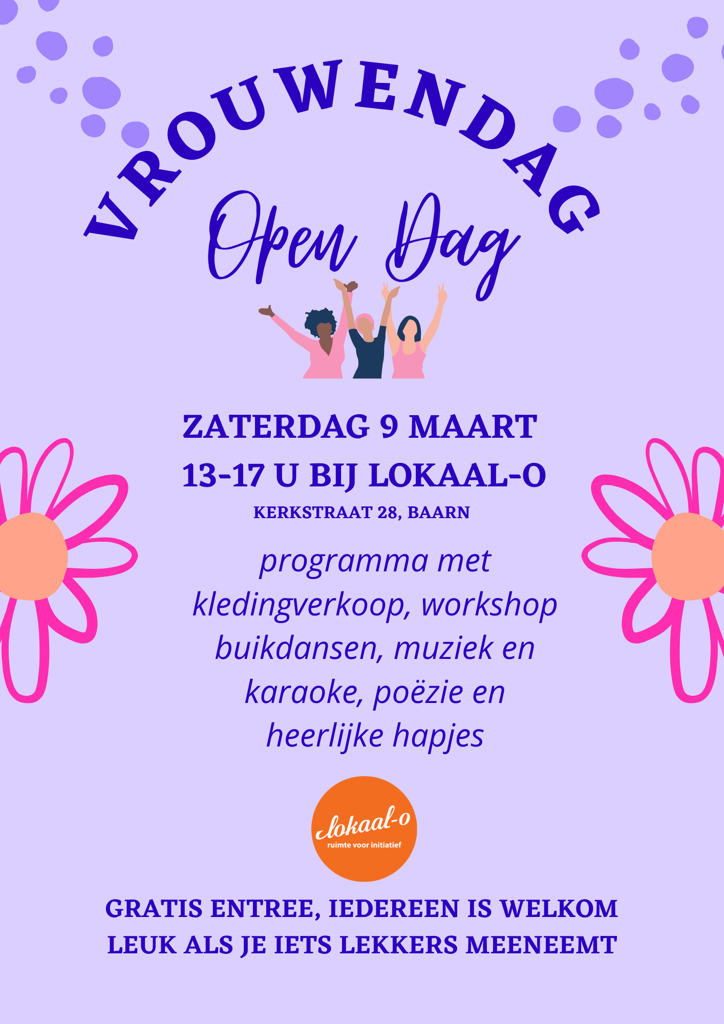 Je bekijkt nu Viering Vrouwendag met open huis