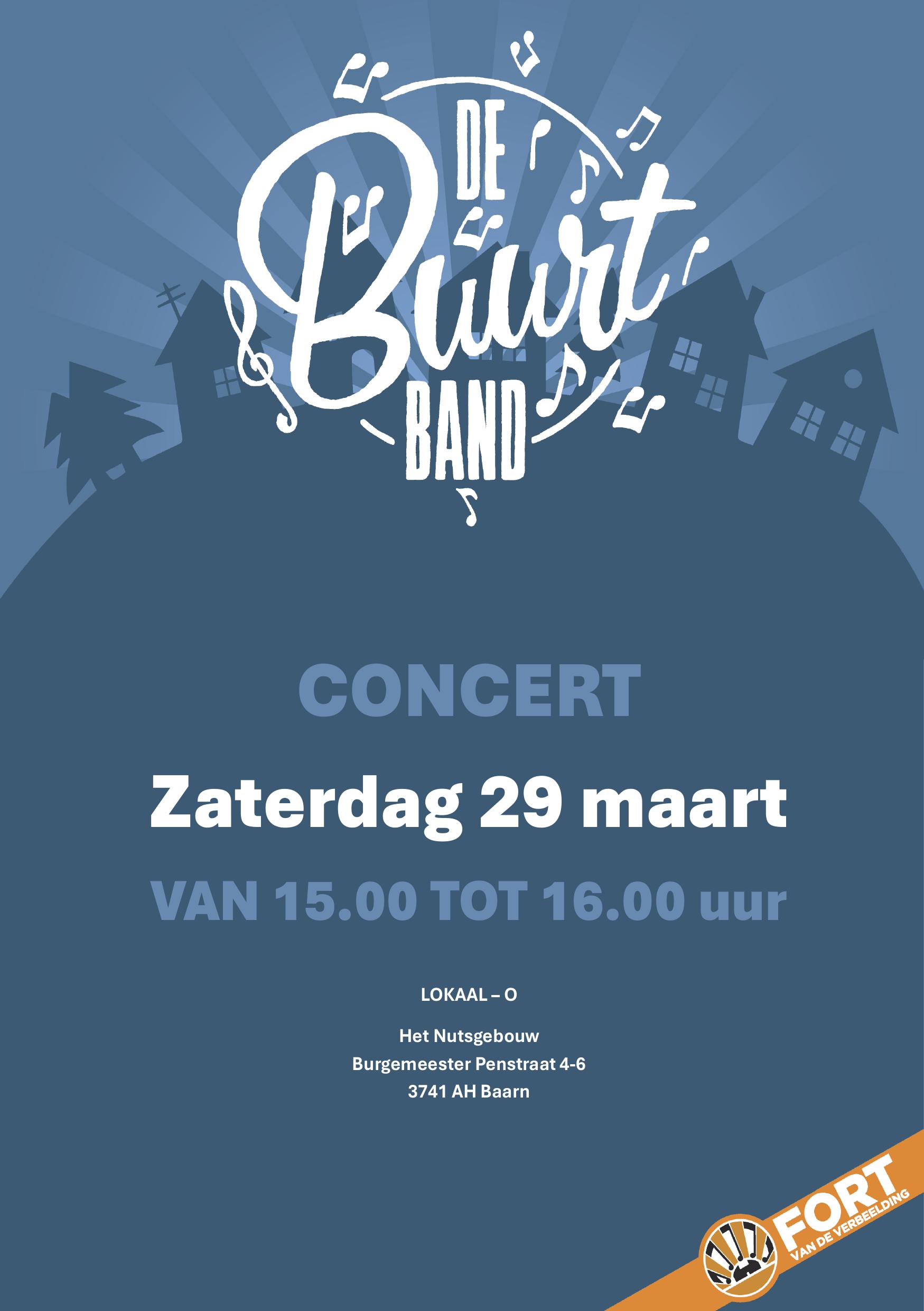 Je bekijkt nu Optreden van de Buurtband op zaterdag 29 maart