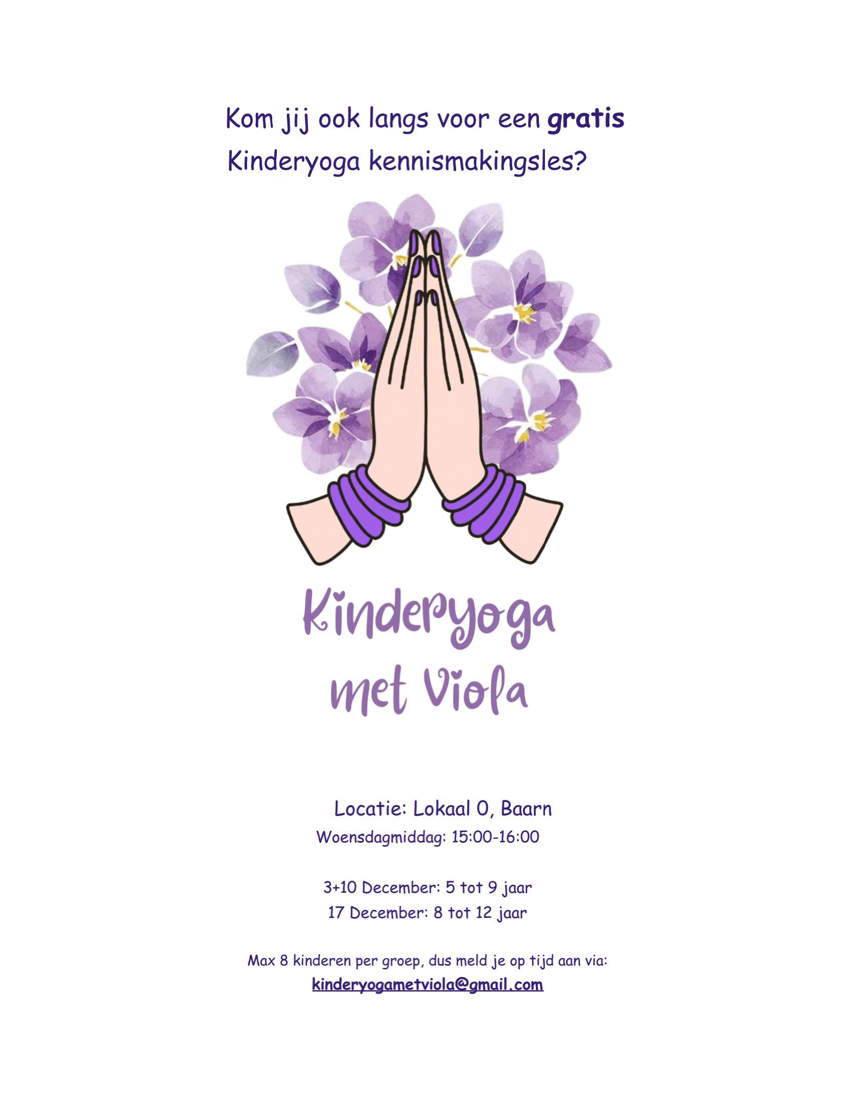 Je bekijkt nu Gratis kennismaken met kinderyoga bij Lokaal-O