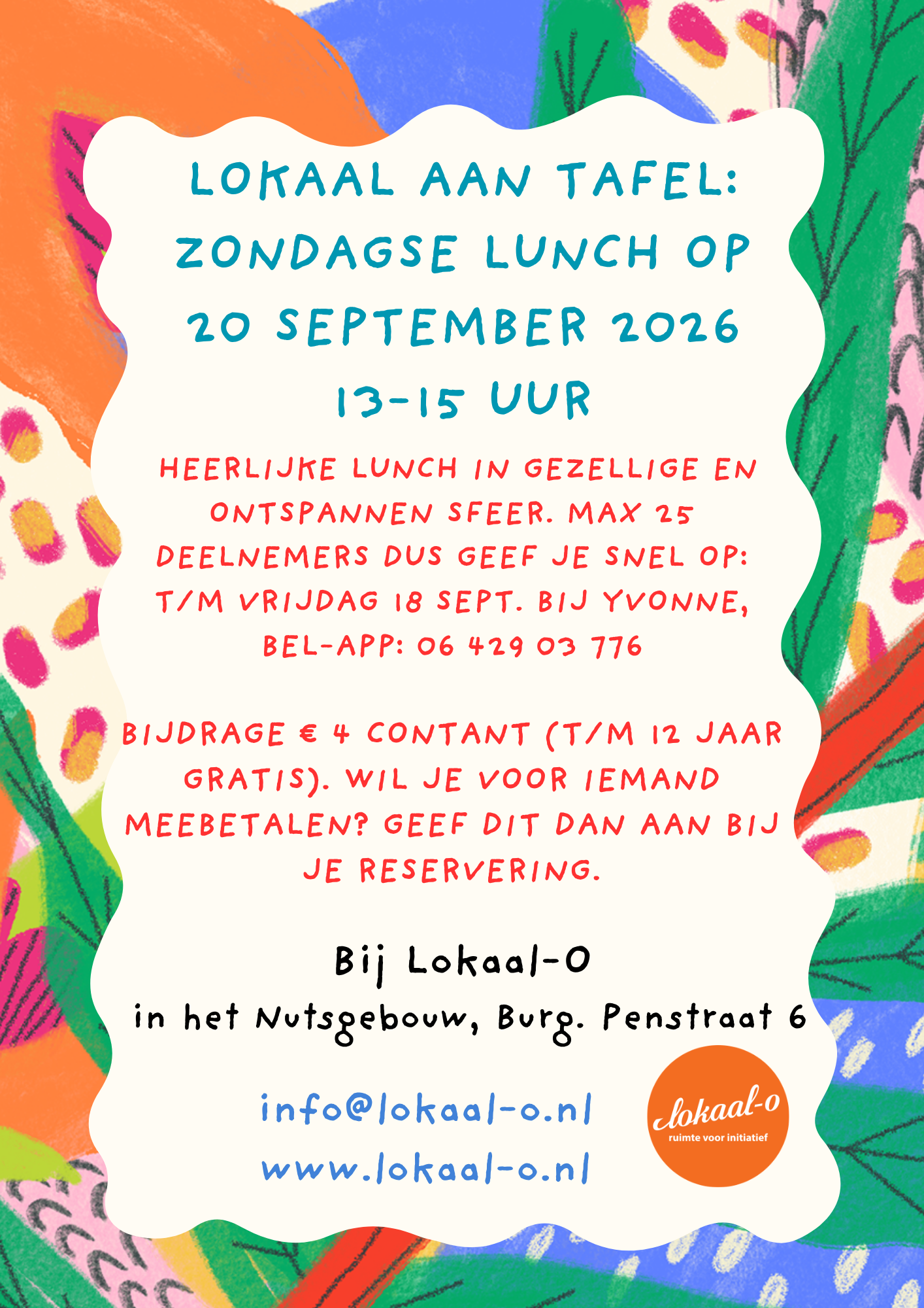 Je bekijkt nu Lokaal aan tafel: Zondagse lunch op 20 september